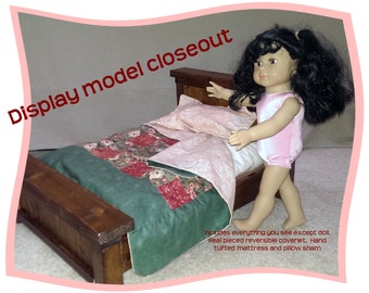 Farmhouse doll bed for 18" dolls