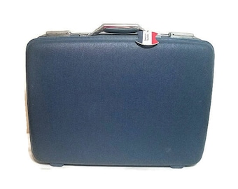 American Tourister Blue Suitcase Luggage Hard Shell Suitcase