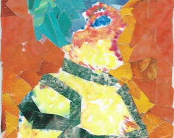 Original ACEO Collage- Singer
