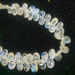 15% SALE Natural Rainbow Moonstone smooth Pear 6x4mm to 9x4mm Brioleres Flat Teardrop Blue Flash Earth Mined 8.5'Inch Strand CODE#AHMN18