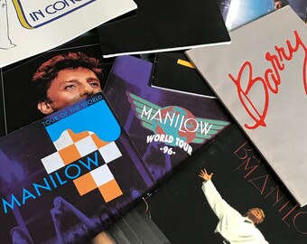 Vintage Barry Manilow Programs and Picture Disc--'70s -'90s
