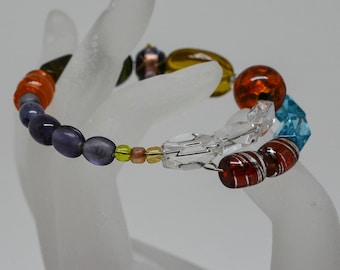 Charming multi color beaded bracelet
