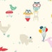 Sale | Birch organic cotton fabric - Everyday Party animal fabric - 1/2 YD