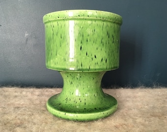 Vintage Green speckled planter
