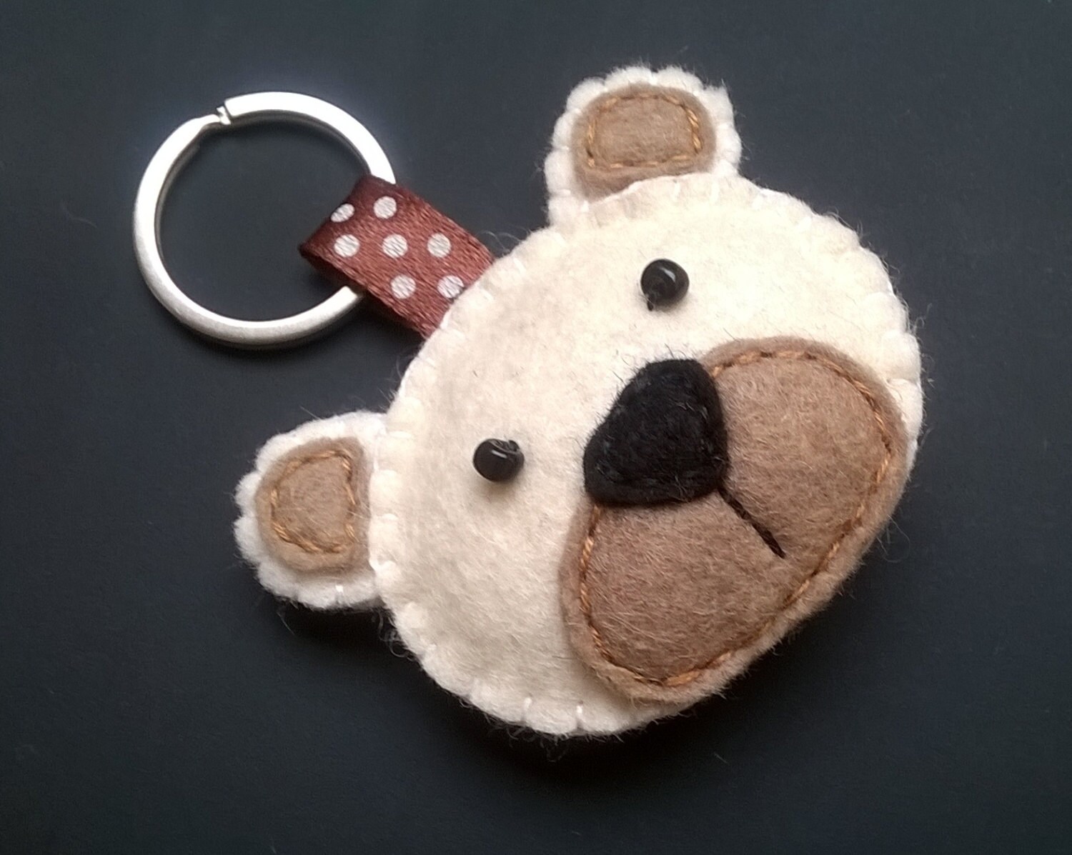 teddy bear key holder