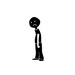 Single Guy or Girl Sad Stick Figure Family Vinyl Bumper Sticker. All Alone decal for walls, cars, windows, laptops, cell phones. Depression