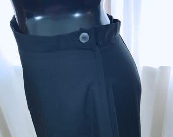 Vintage Pencil Skirt, Vintage Skirt, Pencil Skirt, Skirt, Black Pencil Skirt, Black Skirt, Vintage Uniform, 70s Skirt, Office Skirt, 80s