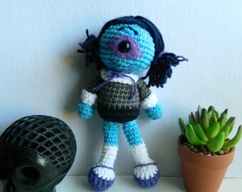 cute amigurumi cyclops monster girl