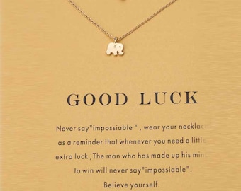 Good luck elephant necklace