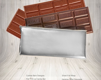 Silver Foil, Candy Bar Wrappers, Foil For Candy, Metallic Foil, Foil Candy Wrappers, Candy Bar Favors, Wedding Candy Bar, Silver Wrapper,