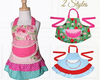 Apron pattern, Apron Sewing Pattern, Kids Apron Pattern, Child Apron Pattern, Easy Apron Pattern, Girls Apron Pattern, PDF Pattern, APRON