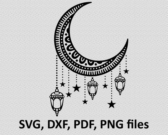 Download Moon SVG/ Moon DXF/ Moon Clipart/ Moon Files, printing ...