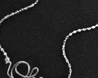 Script Ohio Anklet, Bracelet or Necklace~Choose from Silver, Gold or Rose Gold Wire~Handcrafted Gift~Ohio State Buckeyes Jewelry~Go Bucks!