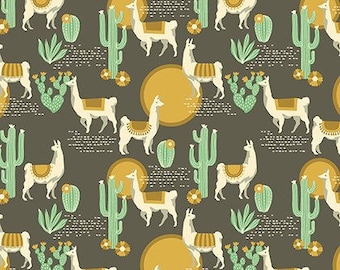 Lingering Llamas in Tusco - Florabelle by Joel Dewberry - cotton fabric