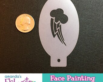 MLP RAINBOW DASH Cutie Mark - Face Painting Stencil (Mini)