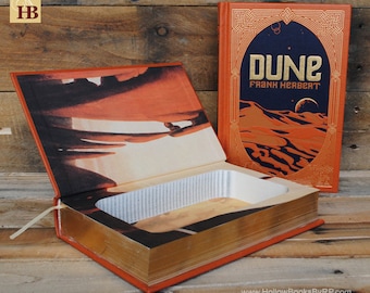 Book Safe - Dune - Leather Bound Hollow Book Safe
