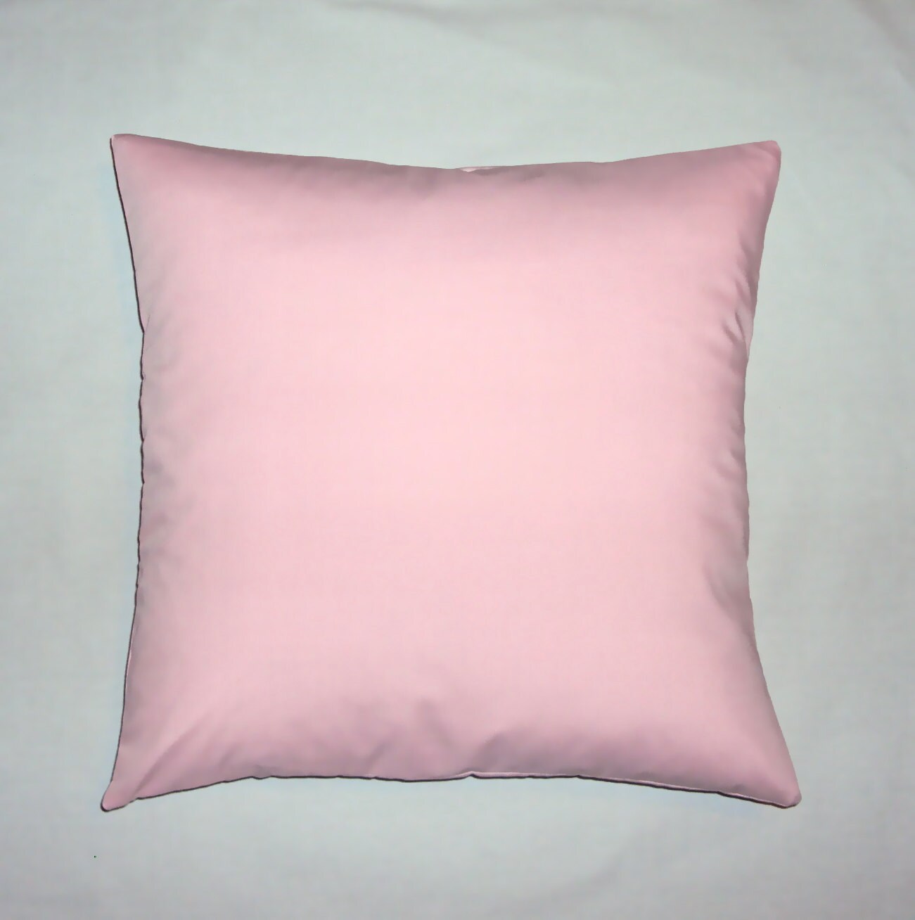 Solid Light Pink Cotton Decorative Pillow Cover 16 18 and 20