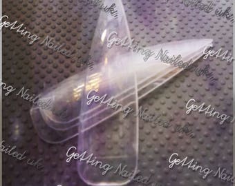 10-600pc Nägel, extreme Stiletto Nägel, klare Tipps, klar falsche Nägel, klar falsche Nägel, tun Sie es bei Heimtrikot, Nagel zu verwöhnen
