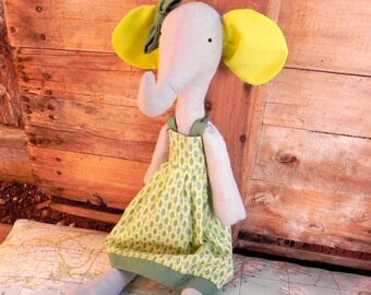 Elephant - Handmade rag doll
