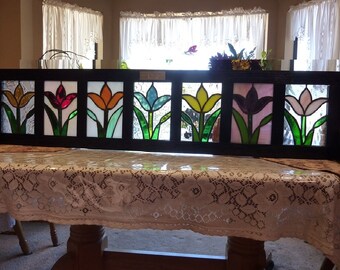 Window Box:Tulips on Parade- Stained Glass Flower