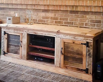 Custom Rustic Entertainment Centre