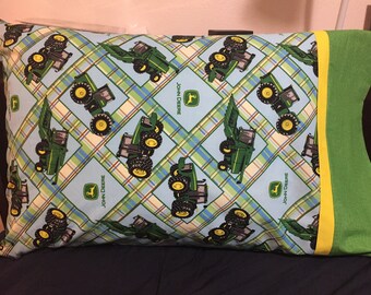John Deere Tractor Farm Pillowcase