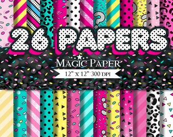 Lol Digital Paper, Dolls Digital Paper - Scrapbook - Paper Pack, INSTANT DOWNLOAD
