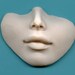 Polymer Clay Faux Fleshtone Nose and lips face Shard FLNM 1