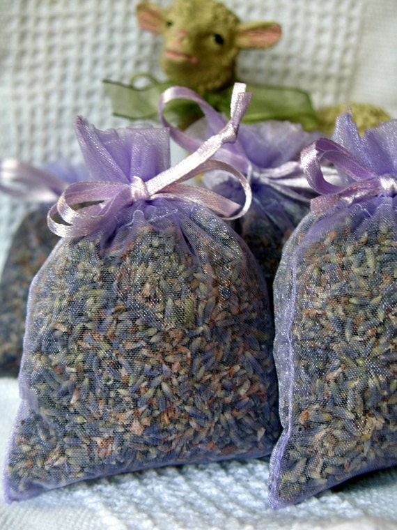 ORGANIC LAVENDER Sachet Bags 20 Lavender Sachet Bags