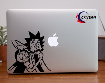 Rick and Morty Authentic Vinyl Sticker - Mac - iPhone - PC - Car ... Etsy by Crivean
