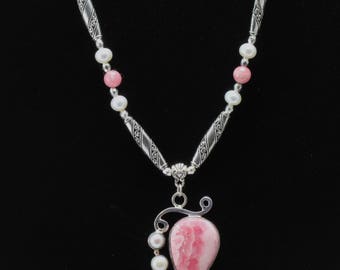 Rhodochrosite Necklace. Listing 529773720