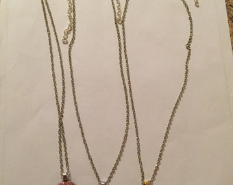 Glittery Smiley Face Necklaces!