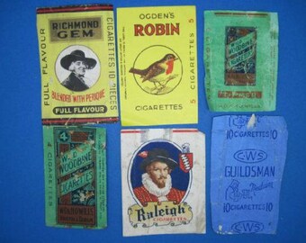 Lot 17 – 6 vintage paper pack fronts