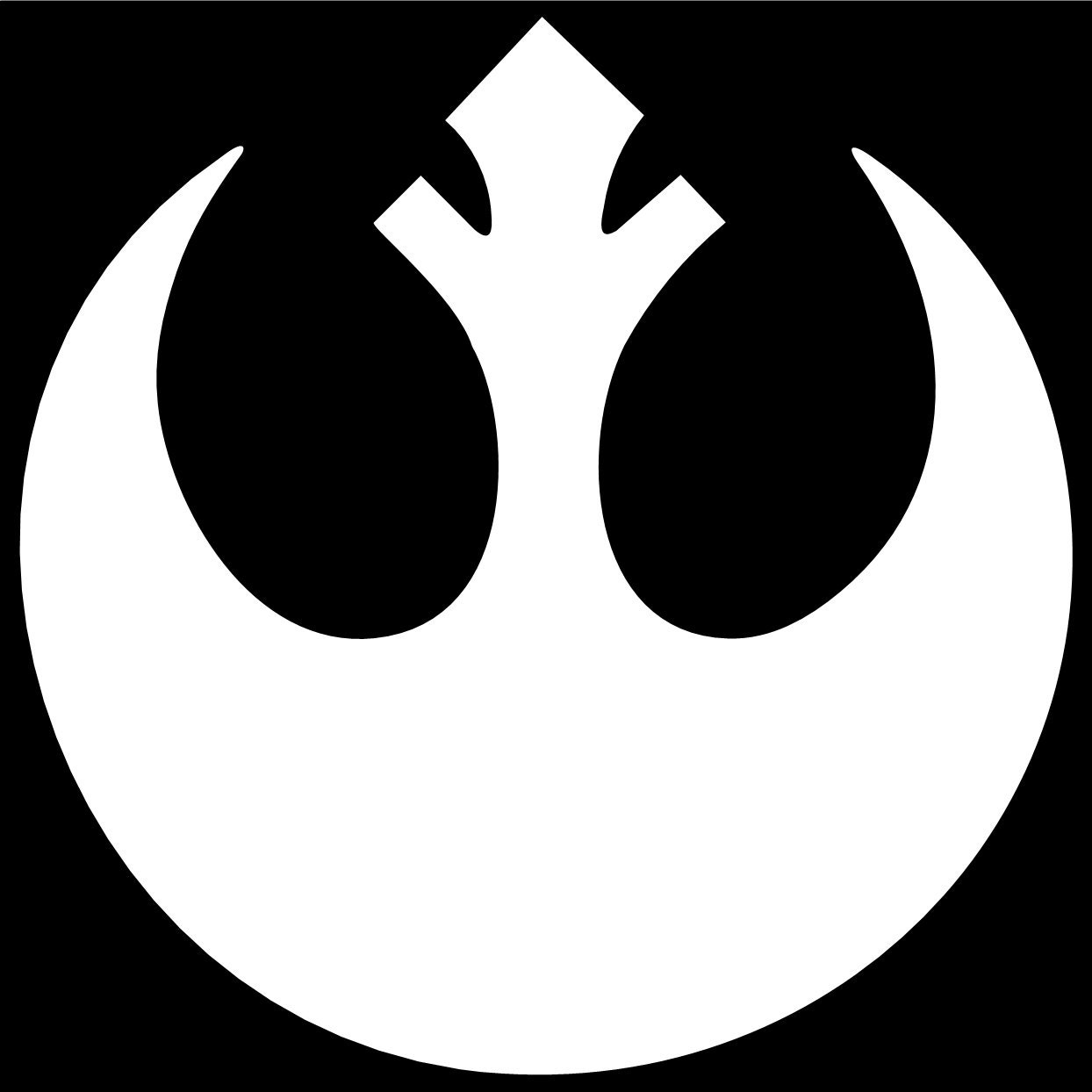 star wars rebellion logo car sticker