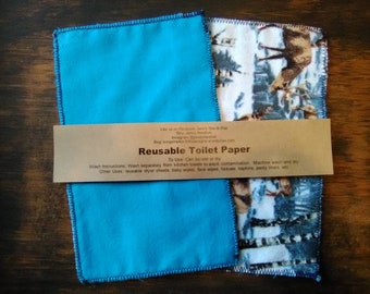 Reusable toilet paper family cloth grab bag 50 piece fun Reusable toilet paper family cloth grab bag 50 piece fun