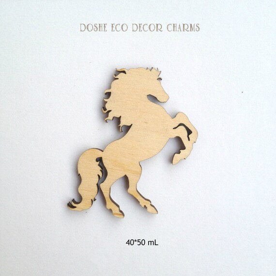 Cute Laser cut HORSE wood shapes / Laser cut wood / Horse