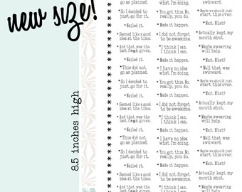 Footnotes | Comments on Daily Life Planner Stickers (#109)