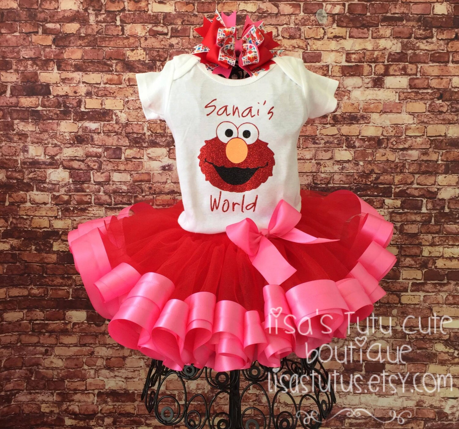 Baby Boy 1st Birthday Elmo Outfit