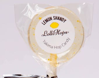 6 Lemon Shandy LolliHops® - hop infused lollipops beer candy