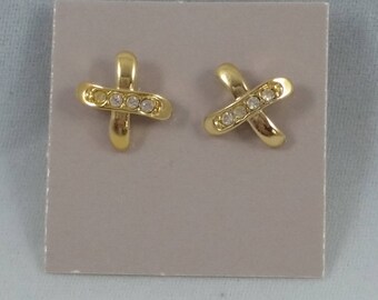 Avon 1988 Sparkle Kiss Earrings with surgical steel posts