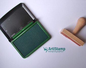 Green COLOP Micro 1 INK PAD, Dye Ink Pad, Craft Ink, Stamp Pad, Rubber Stamping, 5x9cm