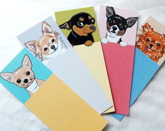 Chihuahua Bookmarks - Eco-friendly Set of 5