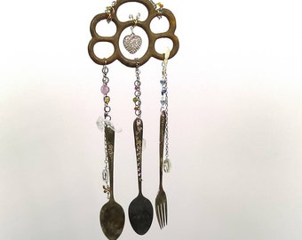 Wind Chime, Unique Wind Chimes, Metal Wind Chimes, Recycled Garden Art