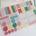 February Planner Stickers - with Teal - Sampler