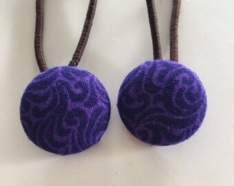 Button Hair Tie - ponytail/pigtails accessories