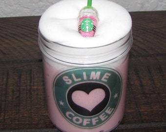 Strawberry cream starbucks frappuccino inspired slime party favors gifts stress relief 1 surprise charm included scented little rubi slime