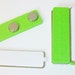 10 Green Neodymium Clothing Magnet Bars Name Badge Tag Magnets-With TAB