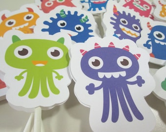 Monster Cupcake Toppers