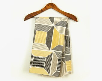 Baby blanket | Mustard yellow, gray, black and cream geometric throw blanket toddler and children | Nursery decor for kids | Shower gift