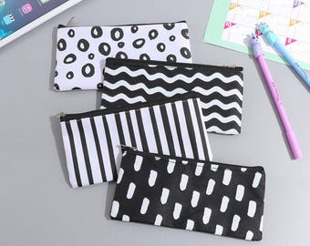 Pen Case - Black & White - Pencil Case